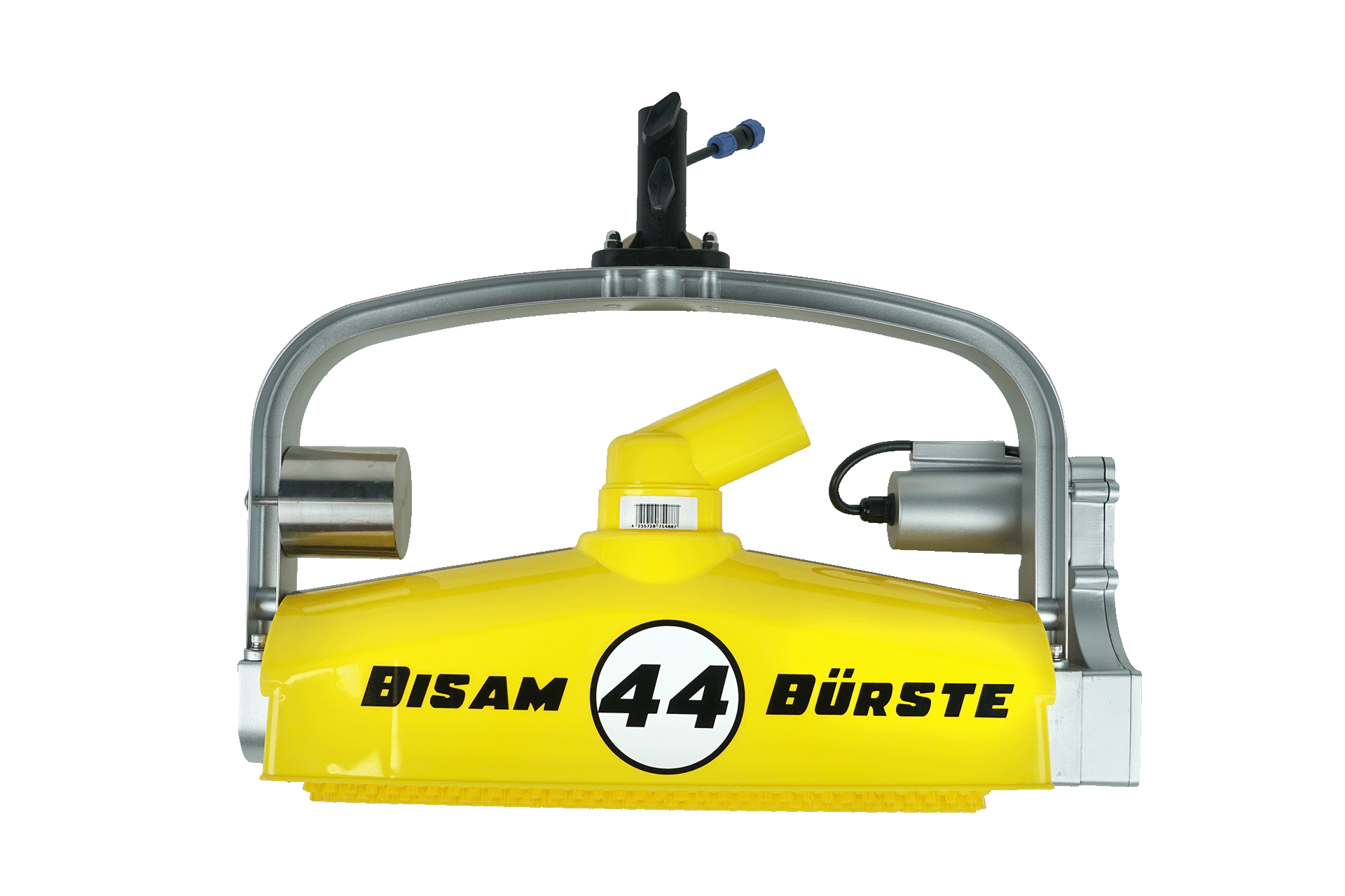 Bürstenkopf BISAM 44 BÜRSTE mit gelber Walzenbürste