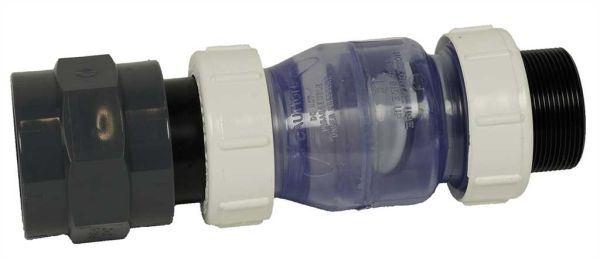 TORPEDO, TORPEDO ULTRA Check valve, transparent